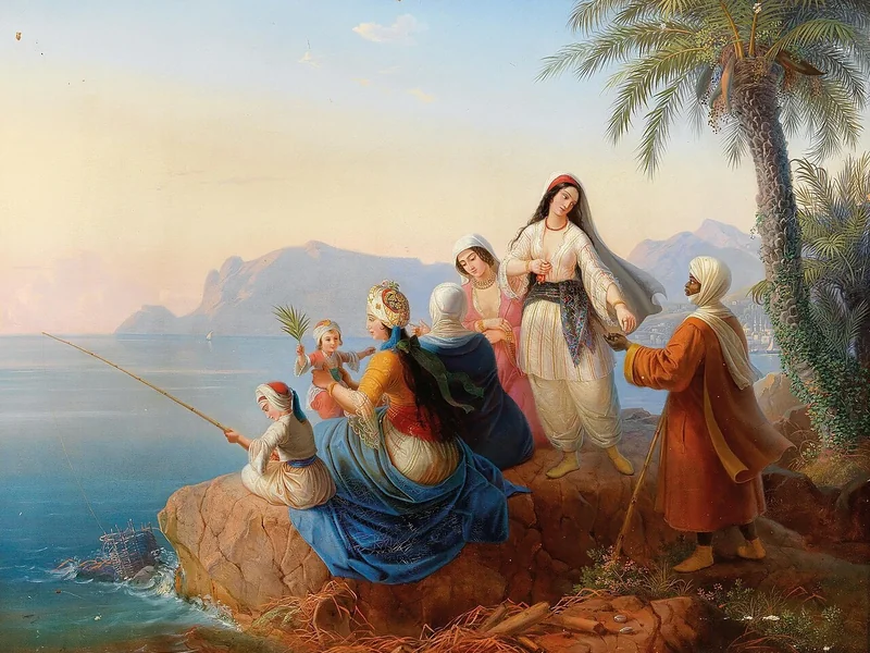 1802-Carl Hess - Gita estiva al mare